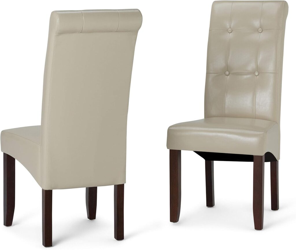 SIMPLIHOME Cosmopolitan Parson Dining Chair Set of 2