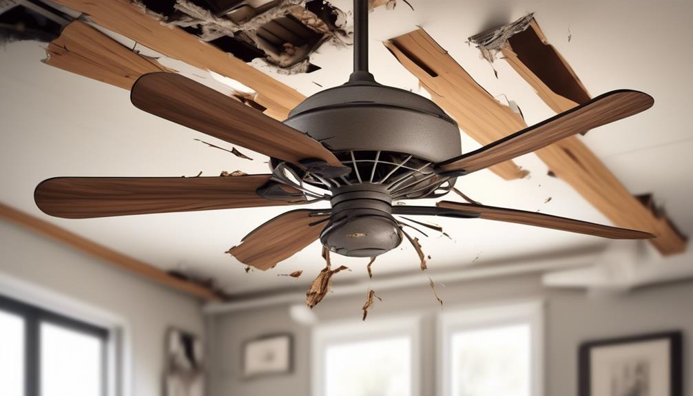 accident ceiling fan collapses