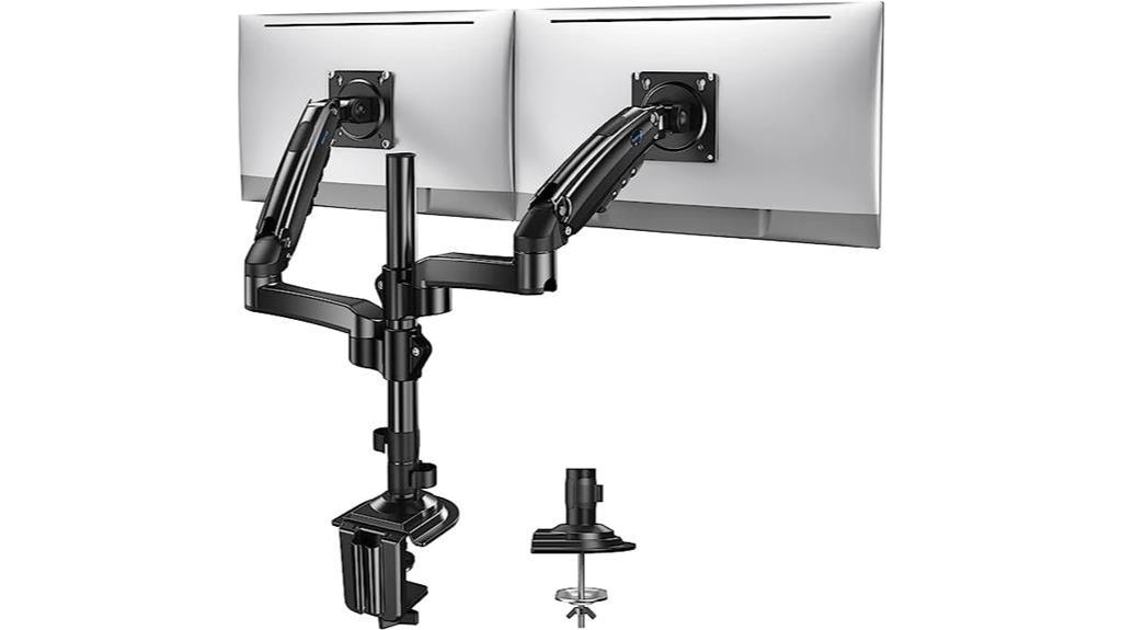 adjustable dual monitor stand