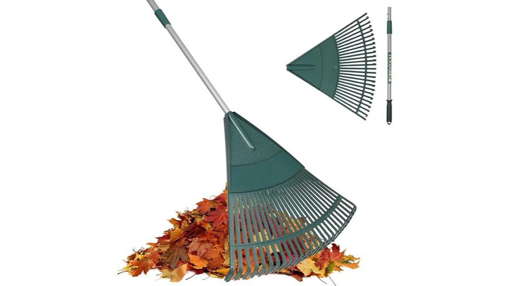 adjustable garden leaf rake