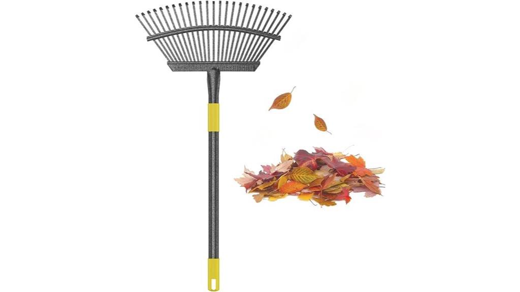 adjustable metal leaf rake