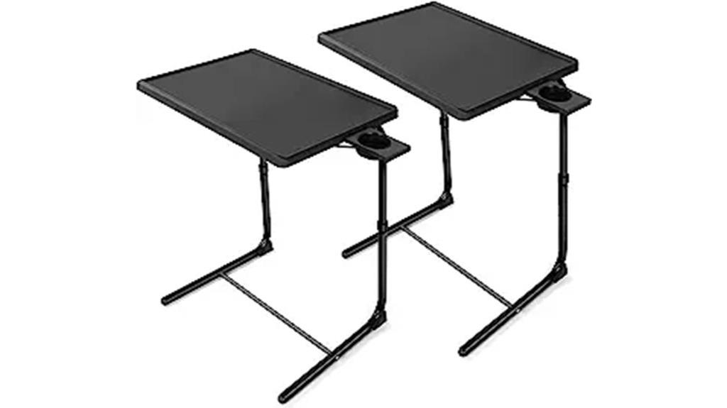 adjustable tv tray table