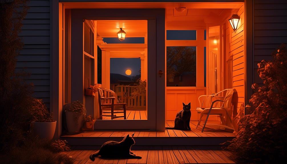 advocating animal welfare with orange porch light