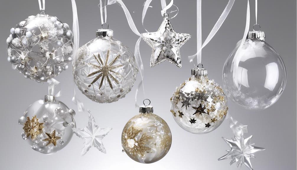 affordable clear ornaments at dollar tree