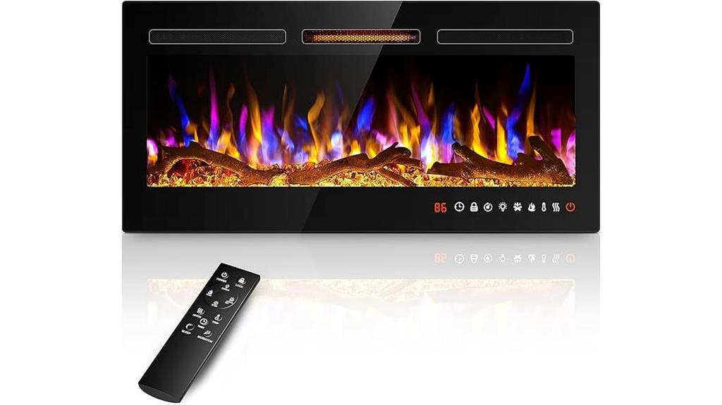 alpaca 36 inch electric fireplace