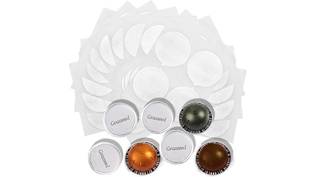 aluminum foil lids for nespresso vertuoline capsules