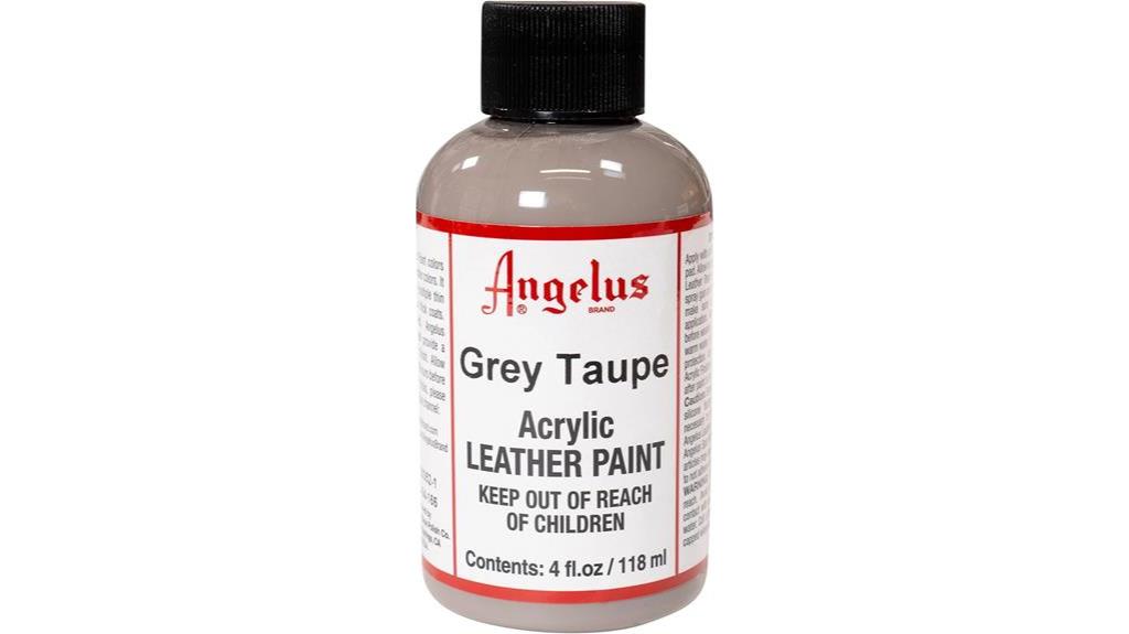 angelus acrylic leather paint grey taupe