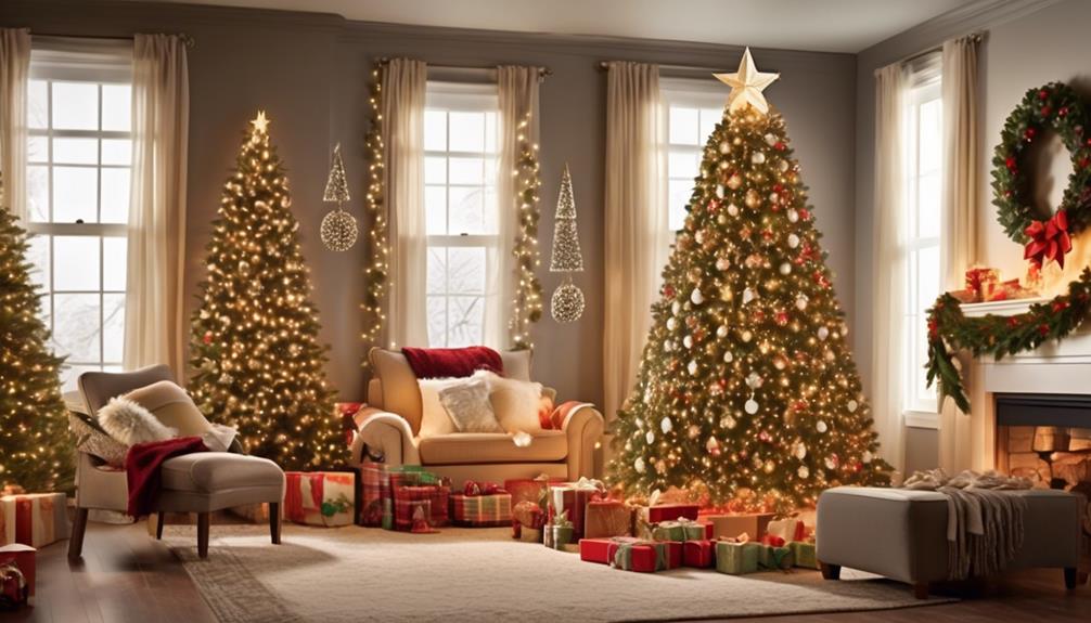 artificial christmas trees from home depot