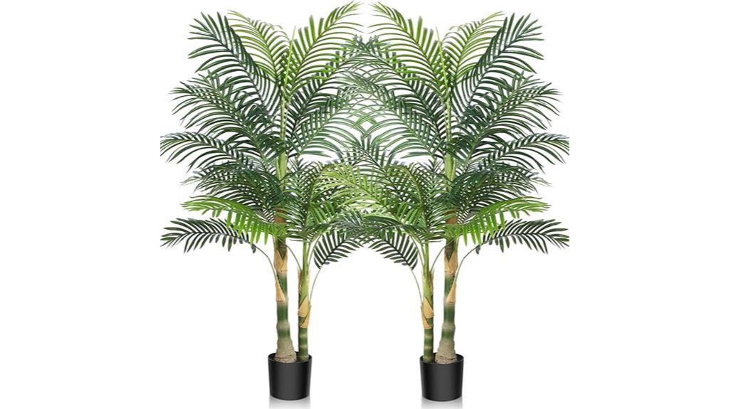 artificial golden cane palm