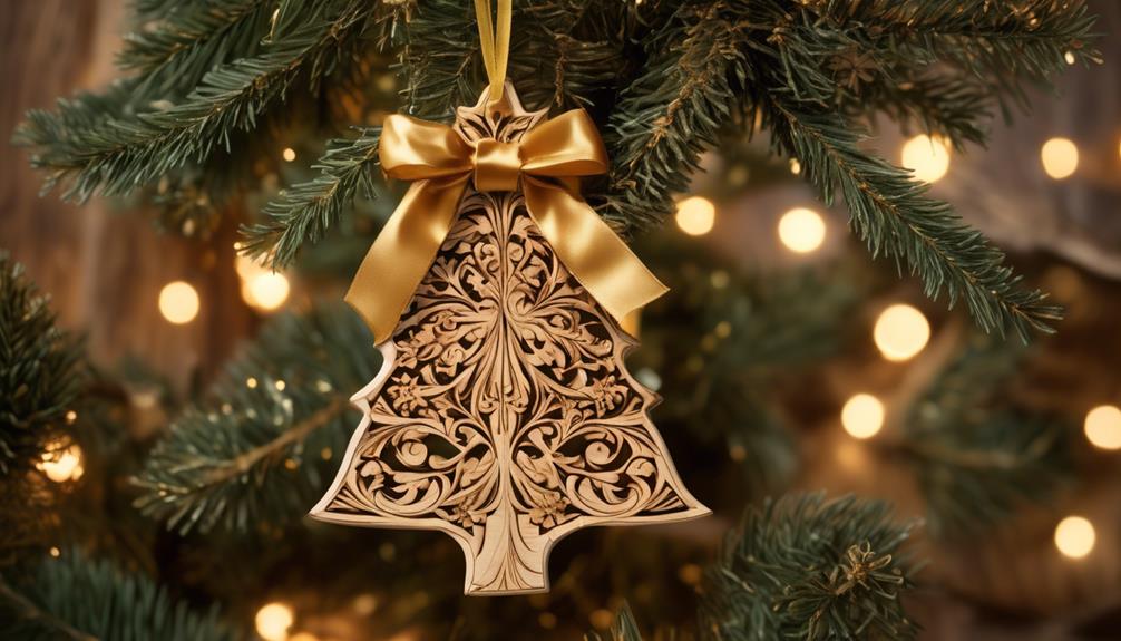 artisan crafted wooden holiday ornaments