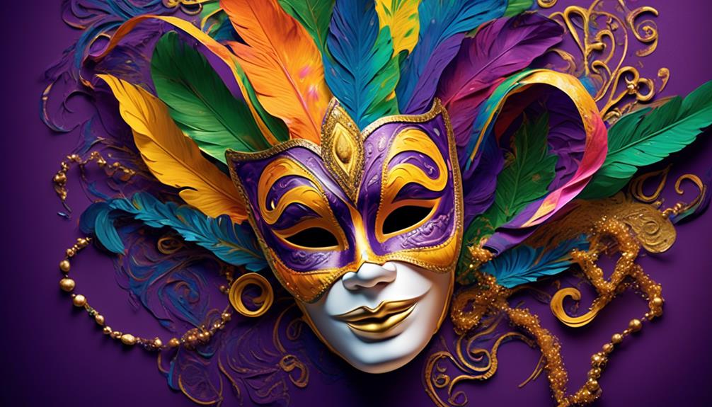 artistic masks with vibrant colors