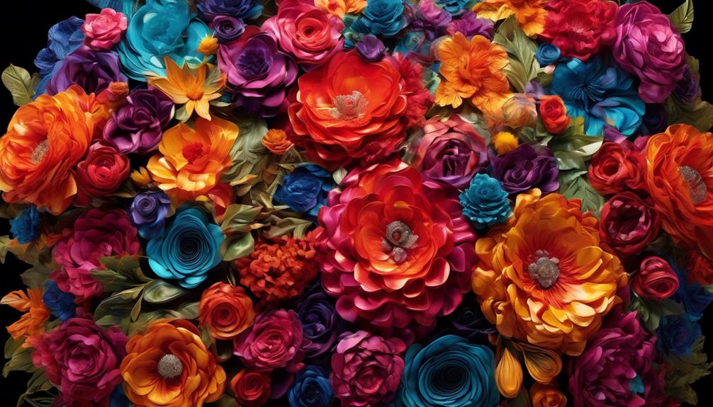 artistic uses of silk flowers