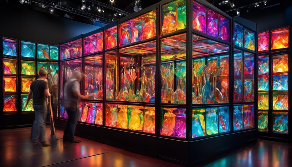 attending glass art exhibitions