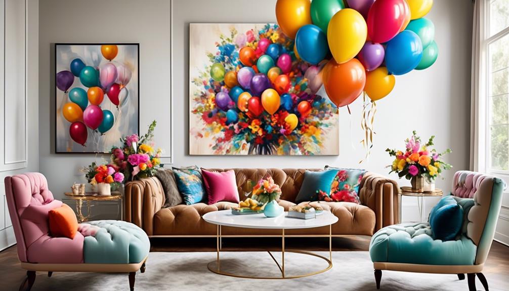 balloons for festive decorations