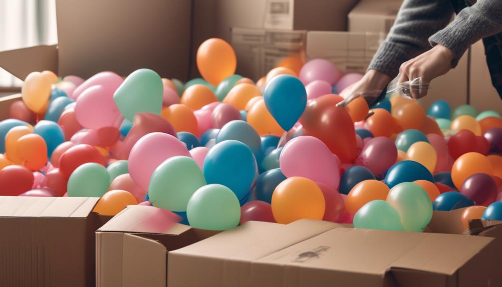 balloons packaging and security