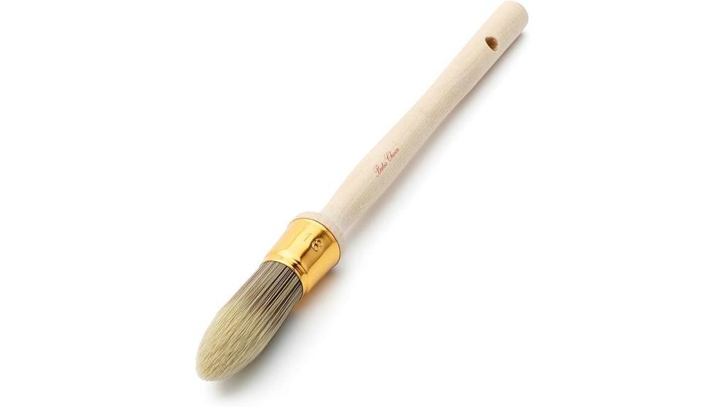 bates trim brush 0 75 inch wood handle