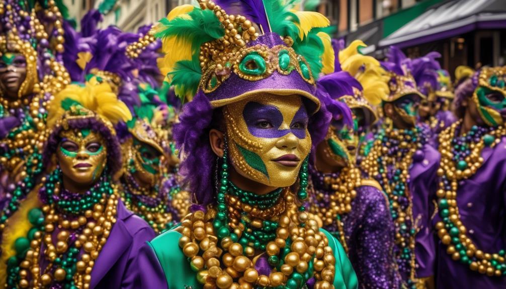 beads and mardi gras