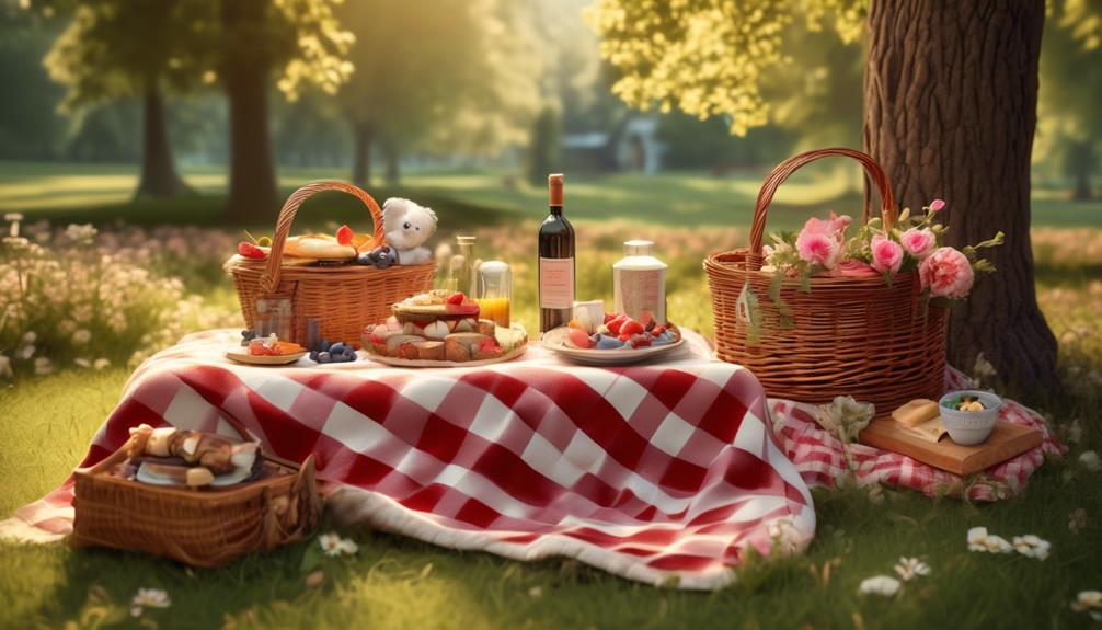 beautiful park picnic date