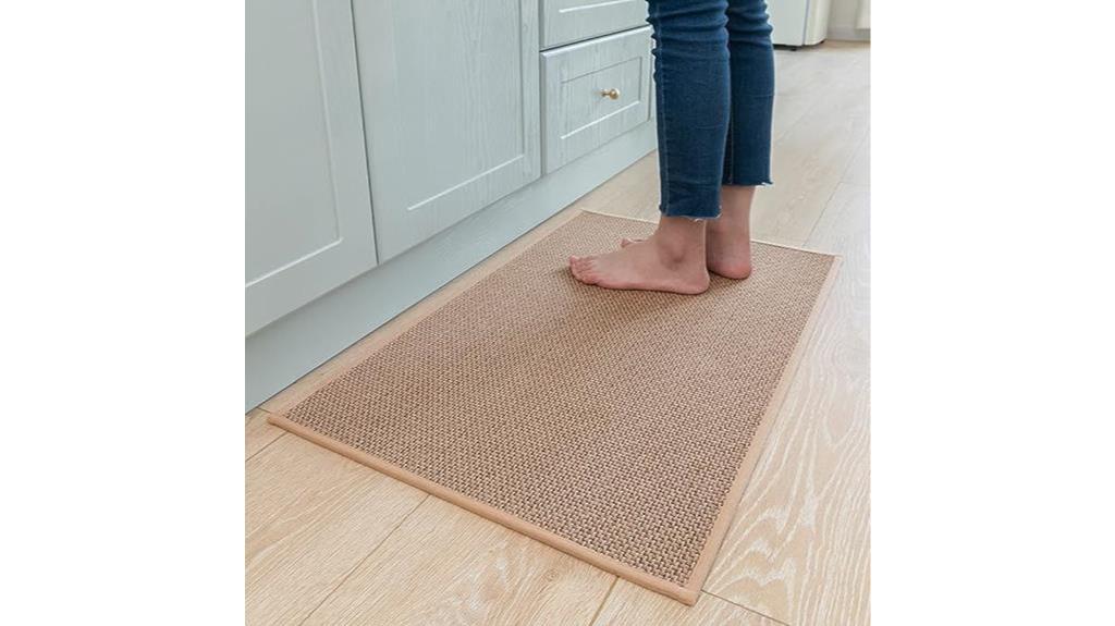beige kitchen floor mats