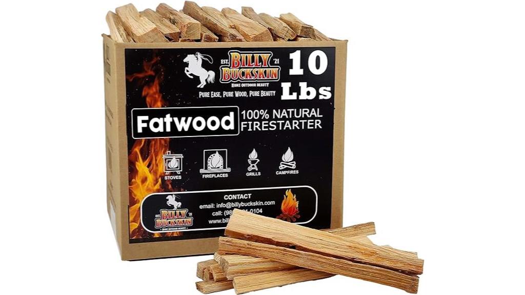 billy buckskin fatwood fire