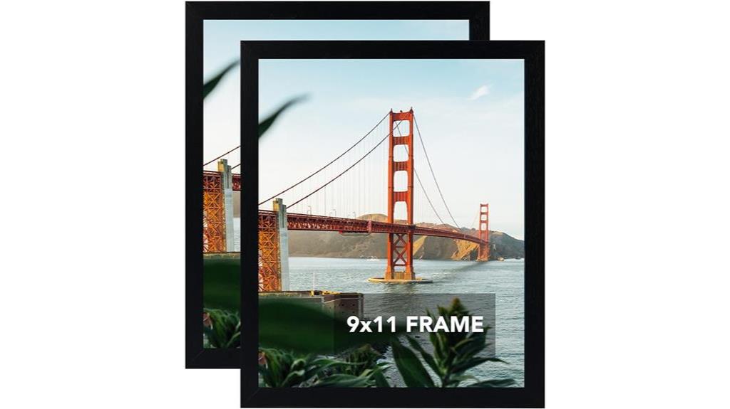 black 9x11 picture frame