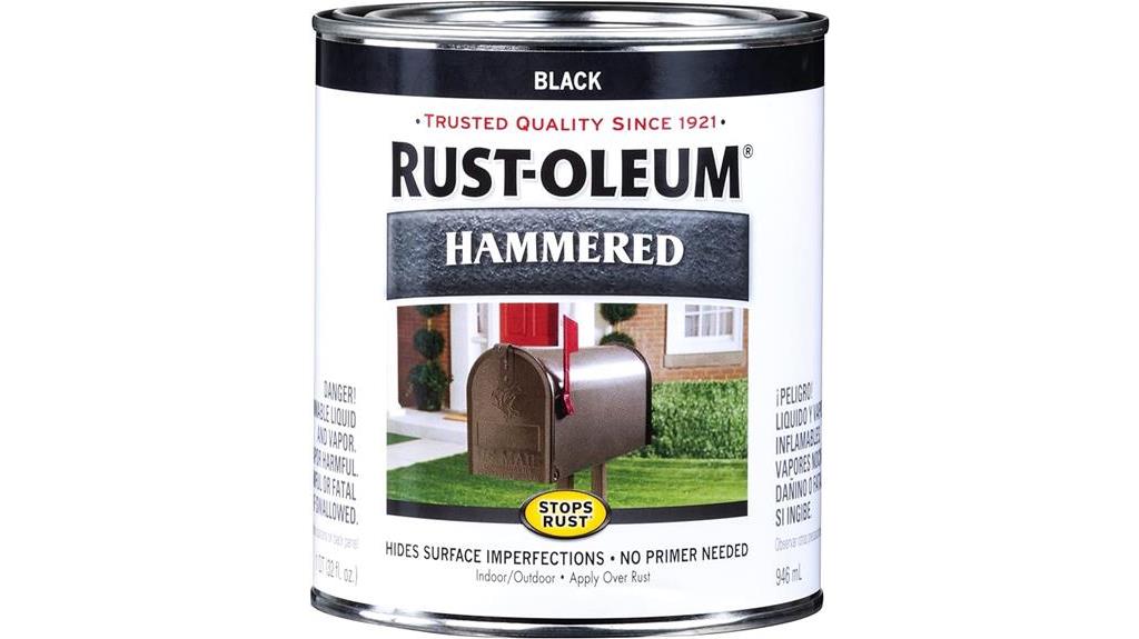 black hammered finish paint
