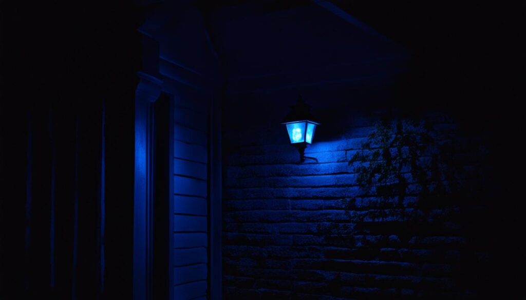 blue porch light meaning