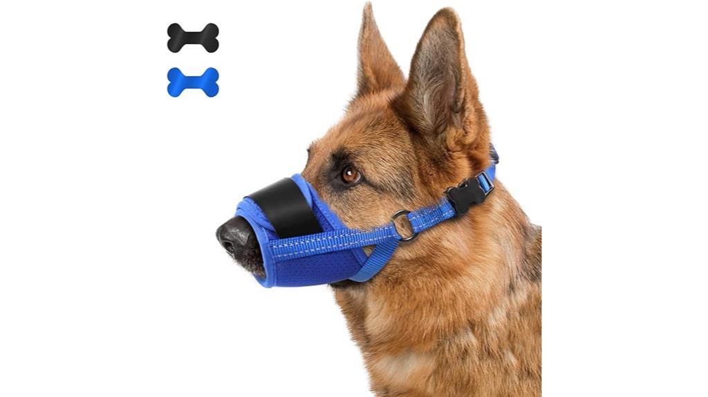 blue xl dog muzzle