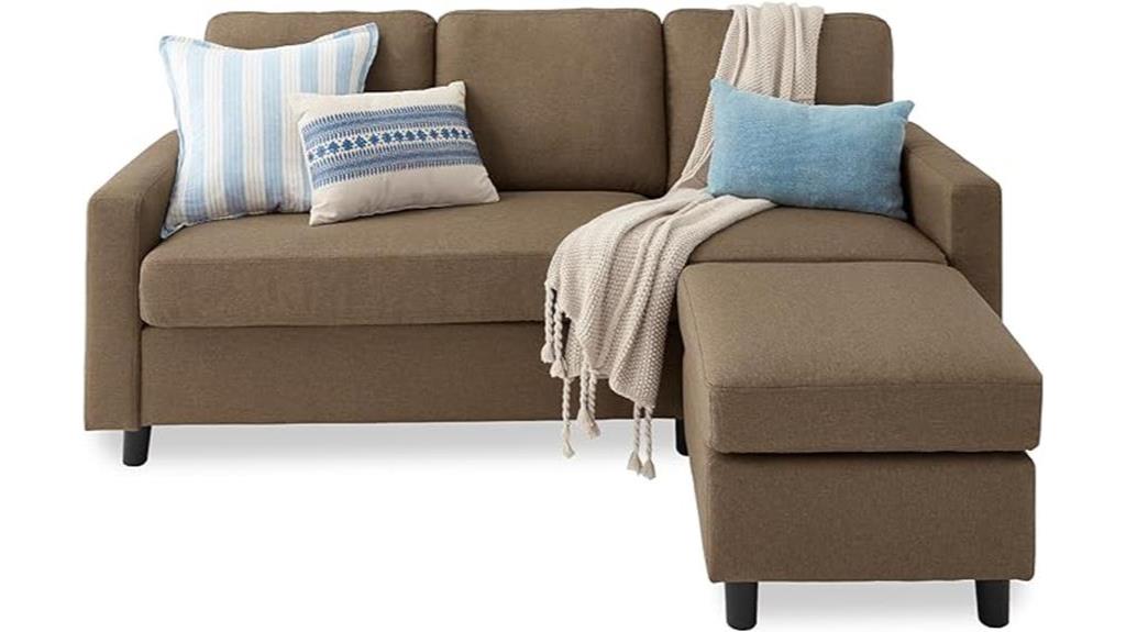 brown upholstered sectional sofa 1