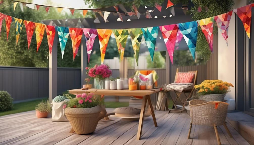 bunting banners for festive decor