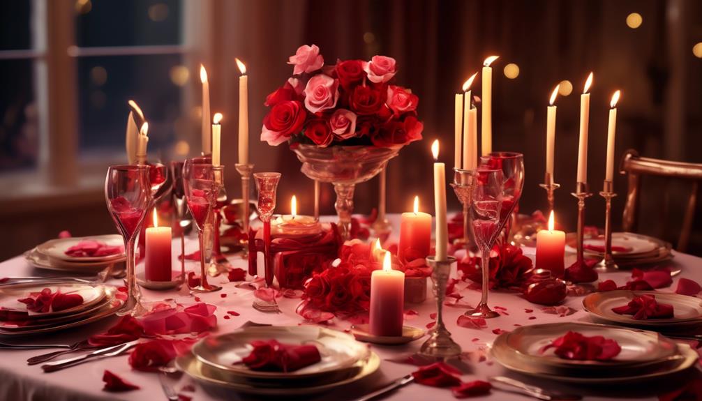 candlelit ambiance and decor