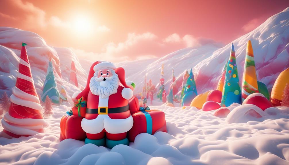 caring for inflatable santa