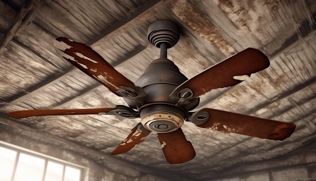 ceiling fan oiling signs