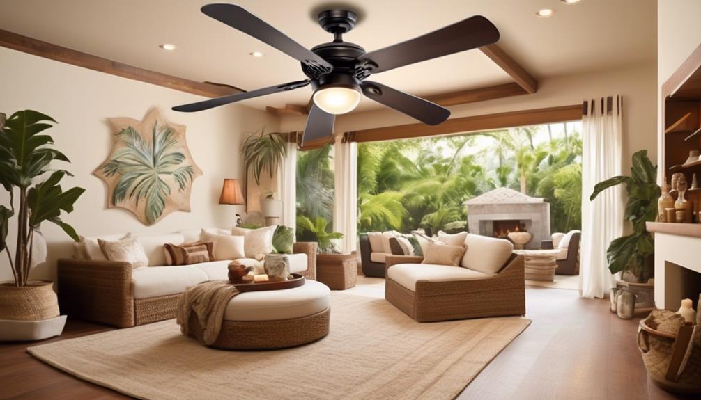 ceiling fans in various locations