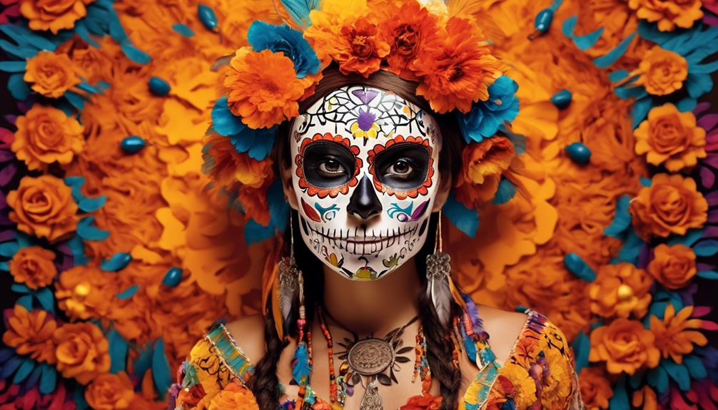 celebrating mexican culture with day of the dead aesthetics