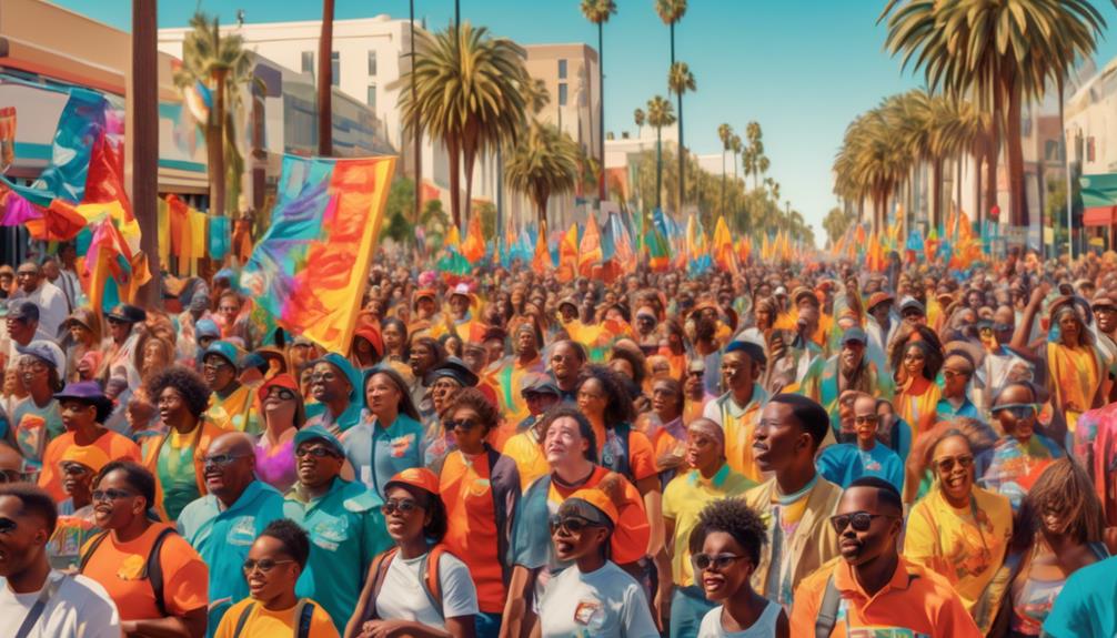 celebratory processions in california