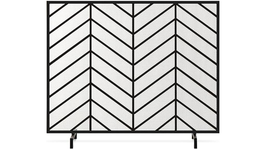 chevron fireplace screen for sale