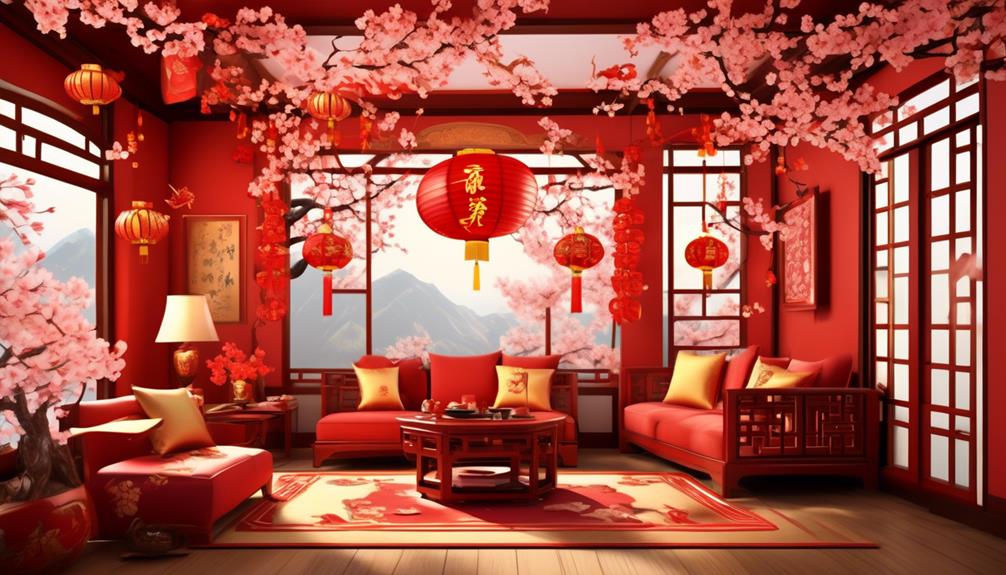 chinese new year decoration placement