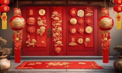 chinese new year door decorations