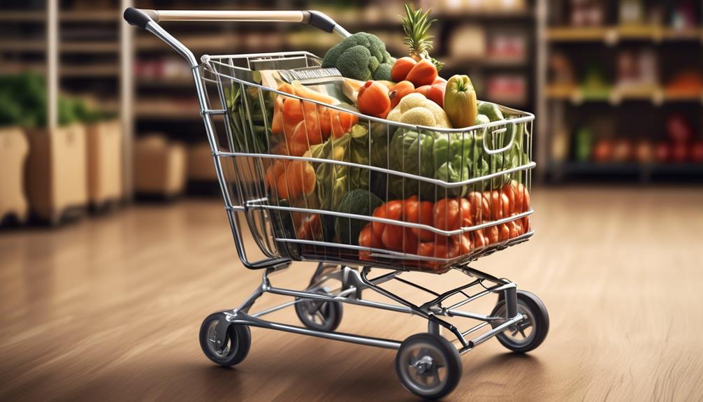 choosing a grocery cart