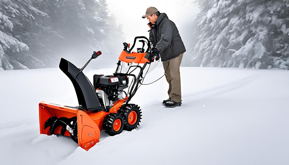 choosing a walk behind snowblower