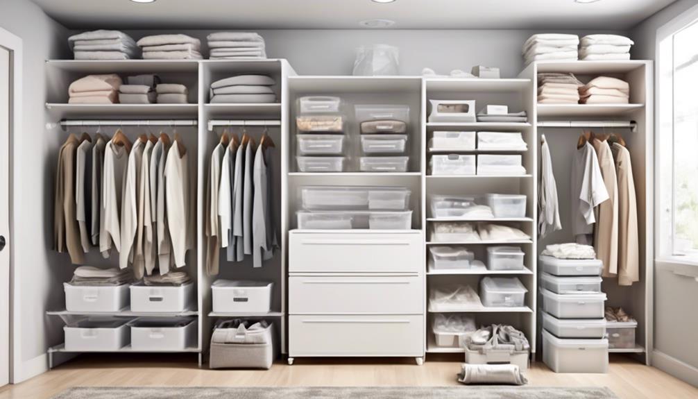 choosing clothes storage containers