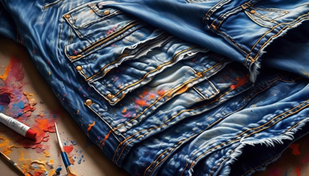 choosing paint for denim