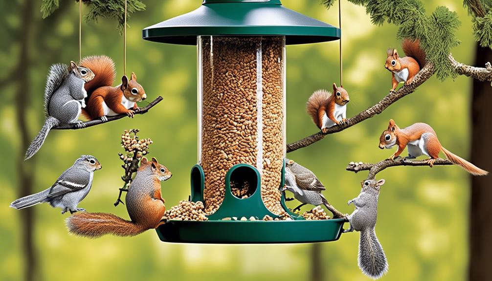 choosing squirrel proof bird feeders