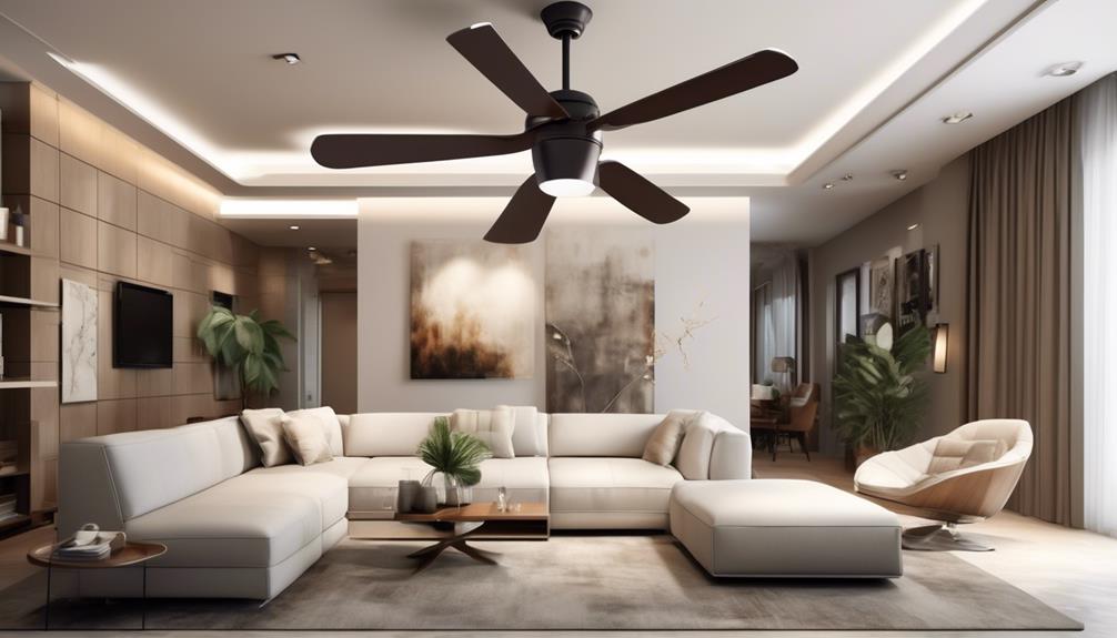 choosing the perfect living room ceiling fan