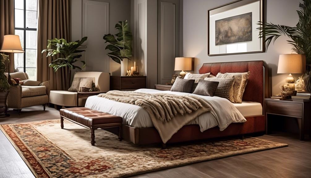 choosing the perfect rug size for king beds