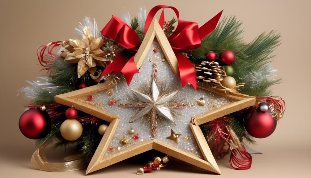 christmas star decoration preparation