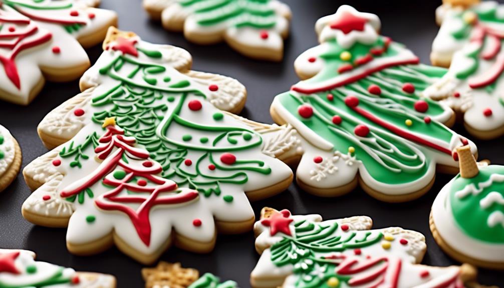 christmas tree cookie decorating