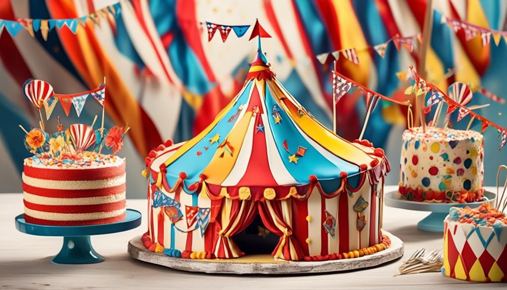 circus themed cake decorations