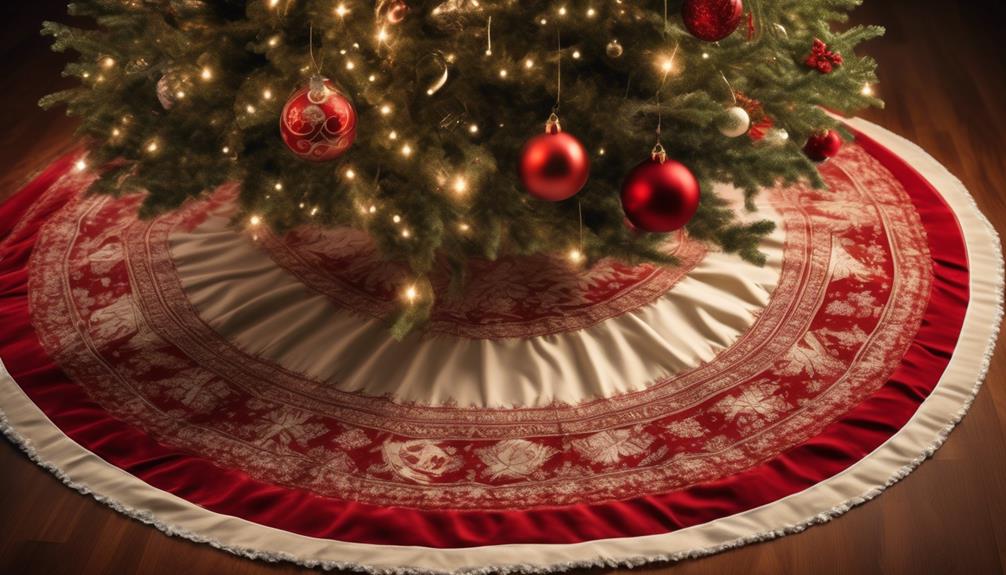 classic christmas tree skirt